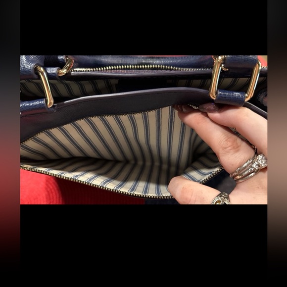 Dooney & Bourke Leather Saffiano Large Zip Satchel - Picture 7 of 8